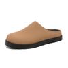 Slip On Flats Mules Men Half Shoes For Man Platform Leather Mens Semi-Drag Casual Shoes Backless Loafers Slippers Male Slides