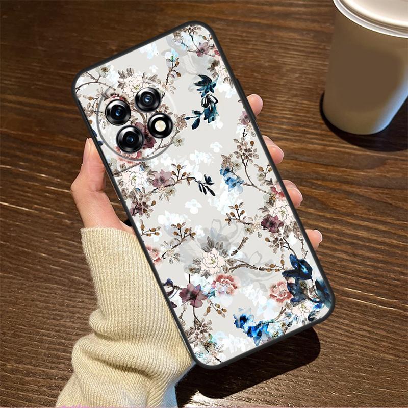 Floral Chic Roses Tulips Garden Case For OnePlus 15R 13R 12R 10R 8T 10T 13T 15 13 12 11 9 10 Pro Nord CE 5 4 3 2 Lite N20 N30