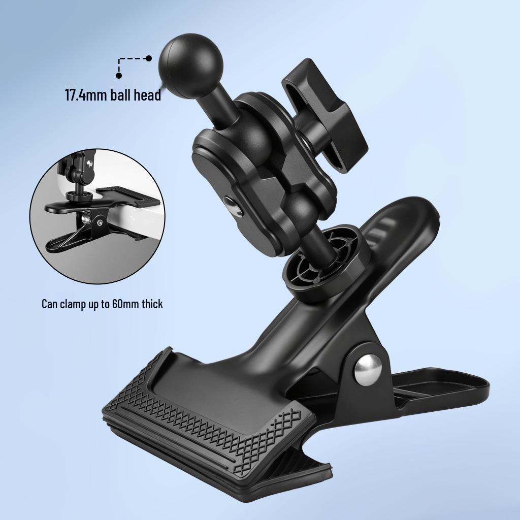 Universal Metal Clamp Desktop & Bedside Phone/Tablet Stand with Adjustable Ball Head