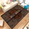 Retro H-Harleys Racing Moto Living Room Non-Slip Area Rug Soft Carpet for Bedroom Kids Playroom Sofa,Home Decor Doormat Gift