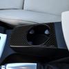 Carbon Fiber Center Console Water Cup Holder Cover Trim For BMW X3 E83 2004-2010
