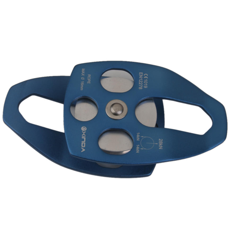 Buy Mountaineering Climbing Rope Pulley Arborist Tree Climb 28KN Blue