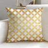 classic art theme Japanese Golden Lines Cushion Cover Soft  EasyWash Pillow Case  Versatile for Couch Bed Travel and Office