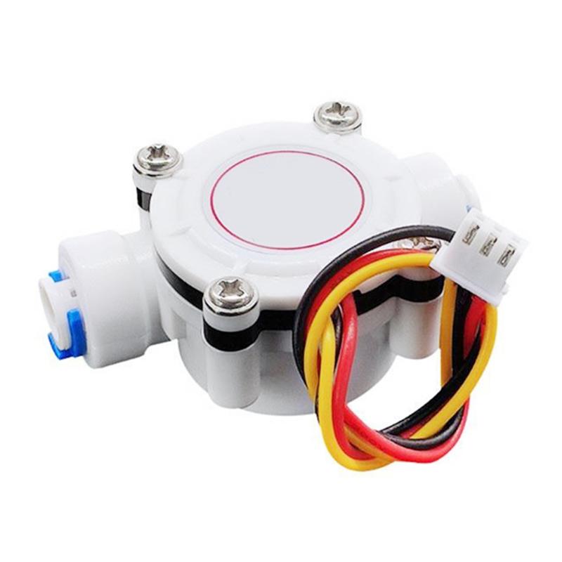 For Water Dispenser Flow Sensor 1/4" PE Pipe Meter 0.5-6L/Min High-Precision Flowmeter Counter Indicator Display