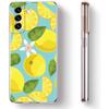 Mediterranean Lemon Phone Case For Samsung Galaxy S22 5G S20 Ultra S21 FE 5G S10E S9 S8 S10 Plus Note 20 10 Clear Silicone Cover