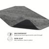 1pc Ultra-Absorbent Diatomite Drying Mat, Non-Slip Quick-Dry Kitchen Mat, Grey Marble Design, Dishwasher Safe & Heat Resistant