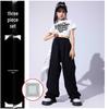 Girls' Trendy Jazz & Hip Hop Dance Costume - Crop Top & Street Dance Set for Kids