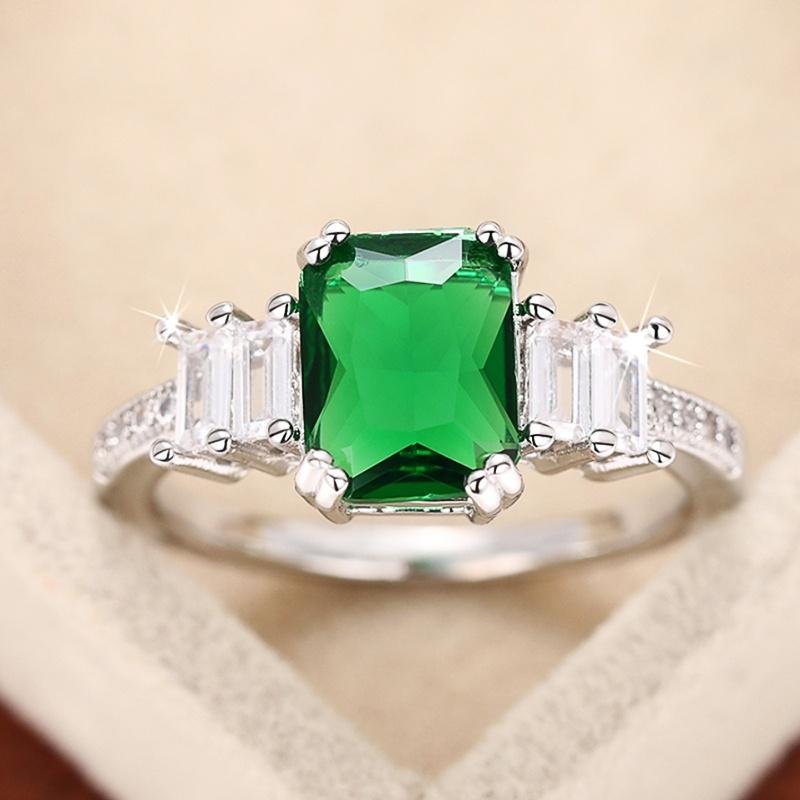 

CAOSHI Delicate Daily Wearable Finger Rings for Women Gorgeous Geometric Shapes Wedding Accessories with Dazzling Cubic Zirconia 12