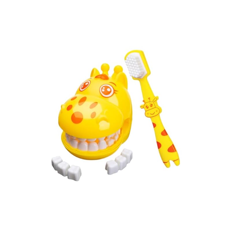 Toddler Toothbrushing Toy, Giraffe Tooth Model Toy | Removable Giraffe Preschool Educational Toy - Hygienic Habits Development House Toy, Dentist Toy