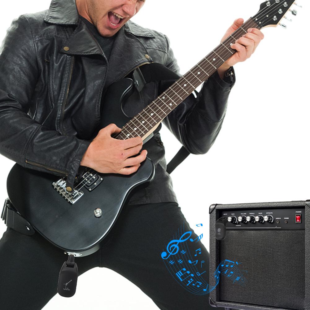 Guitar Wireless Receiver 2.4GHz Pickup Musical Instrument Accessories USB Stable for Bass