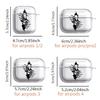 Case For Airpods 1 2 Pro 4 Pro2 Pro3 3 Clear Earphone Cases Cover Skull Crack Art