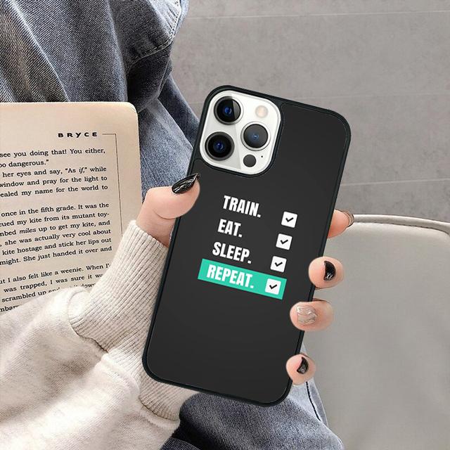 Motivational Gym Inspirational Quotes Phone Case for iPhone 16 15 SE2020 13 14 11 12 Pro Max 6 7 8 Plus  coque fundas Shell