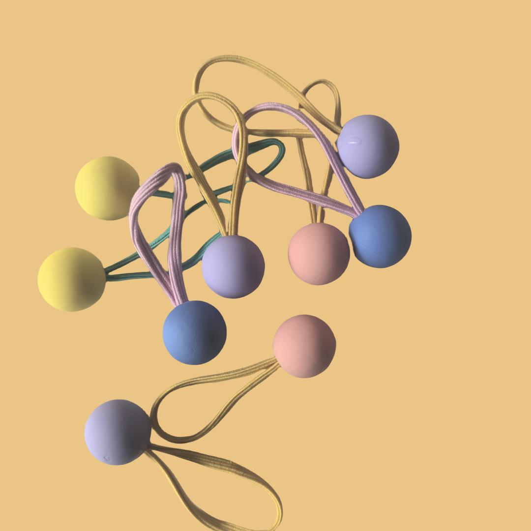 

Мигающие резинки для волос «Медведь» для девочек детсадовского возраста — Нежные, красочные резинки