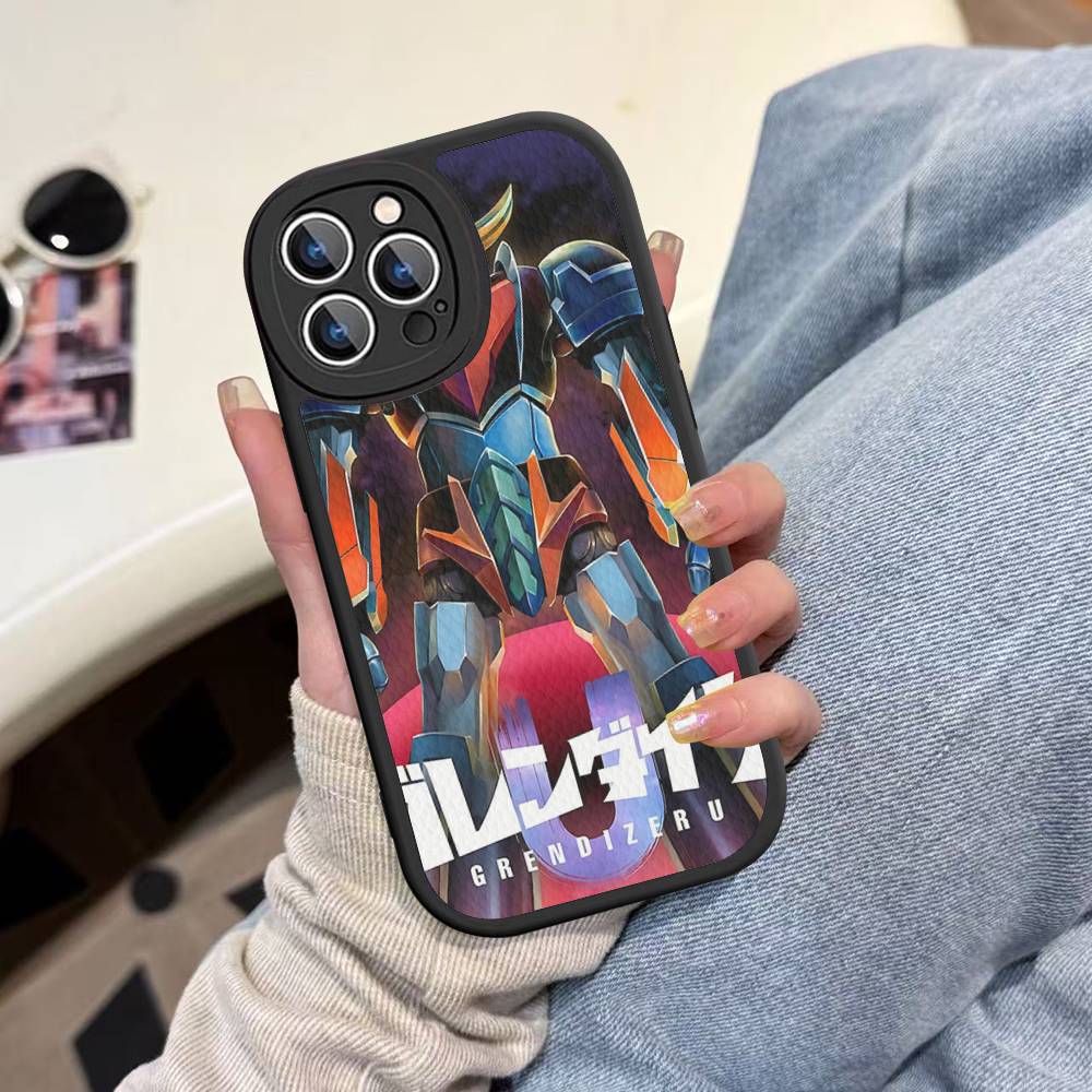 

UFO Robot G-Grendizeres Leather Phone Case For Iphone 16 15 14 Plus 13 12 11 Pro Max Case iphone 12pro