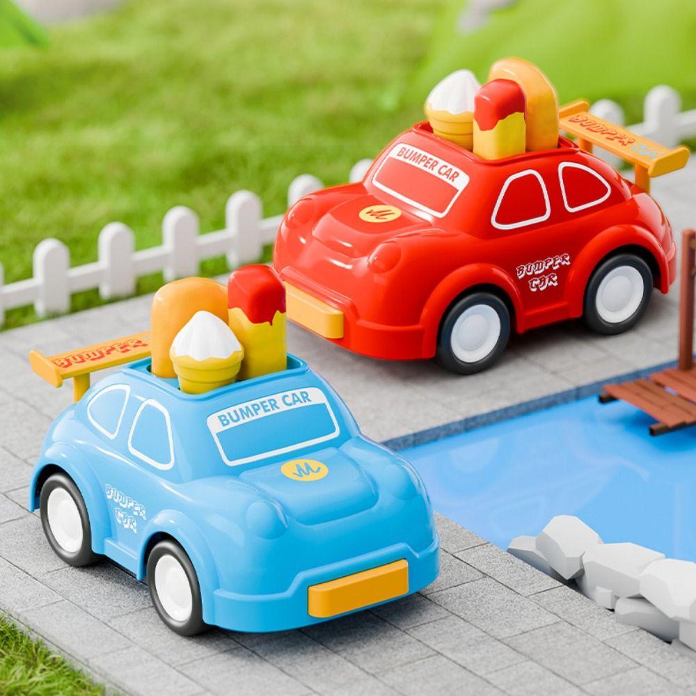 Cartoon Design Pull Back Simulation Car Toy Inertia Power Pull Back Cars Model Christmas Gift