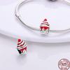 New 100% Copper Shiny Zirconia Strawberry Fruit Cherry Pineapple Beads Beaded For 3Mm Original Bracelet Diy