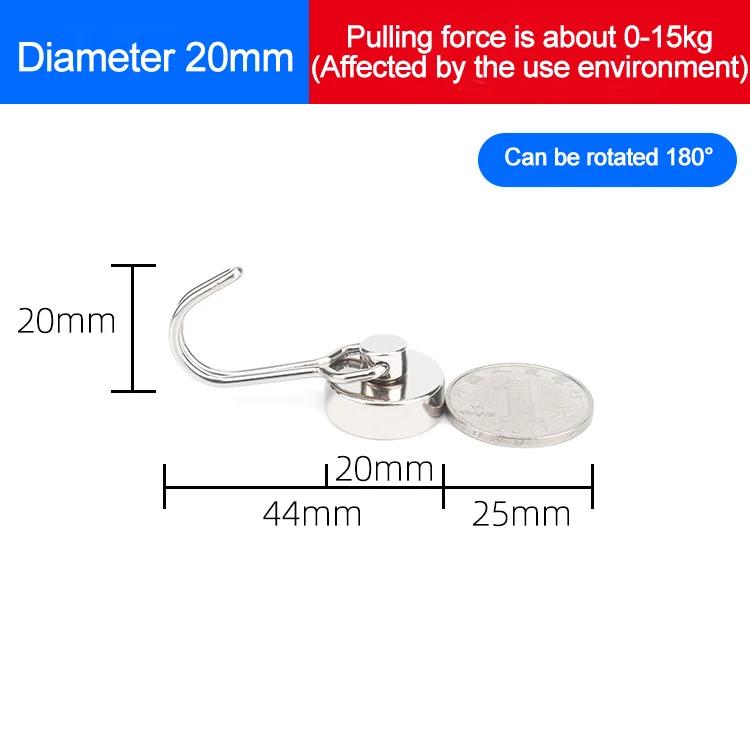 

Вращающийся на 360 градусов магнитный крючок, мощные магнитные крючки, самоклеящаяся вешалка для ключей без проколов, настенный магнитный держатель для ключей 5pcs