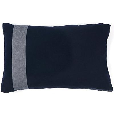 Imabari Towel Pillowcase, Gauze In Summer, Pile In Winter, Perfect for All Seasons, 45x90cm, Iori Line Pillowcase (Navy)