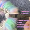 Fuzzy Steering Wheel Cover, Cute Fluffy Steering Wheel Cover With Rainbow Furry Handbrake  & Gear Shift Cover Fur Decor