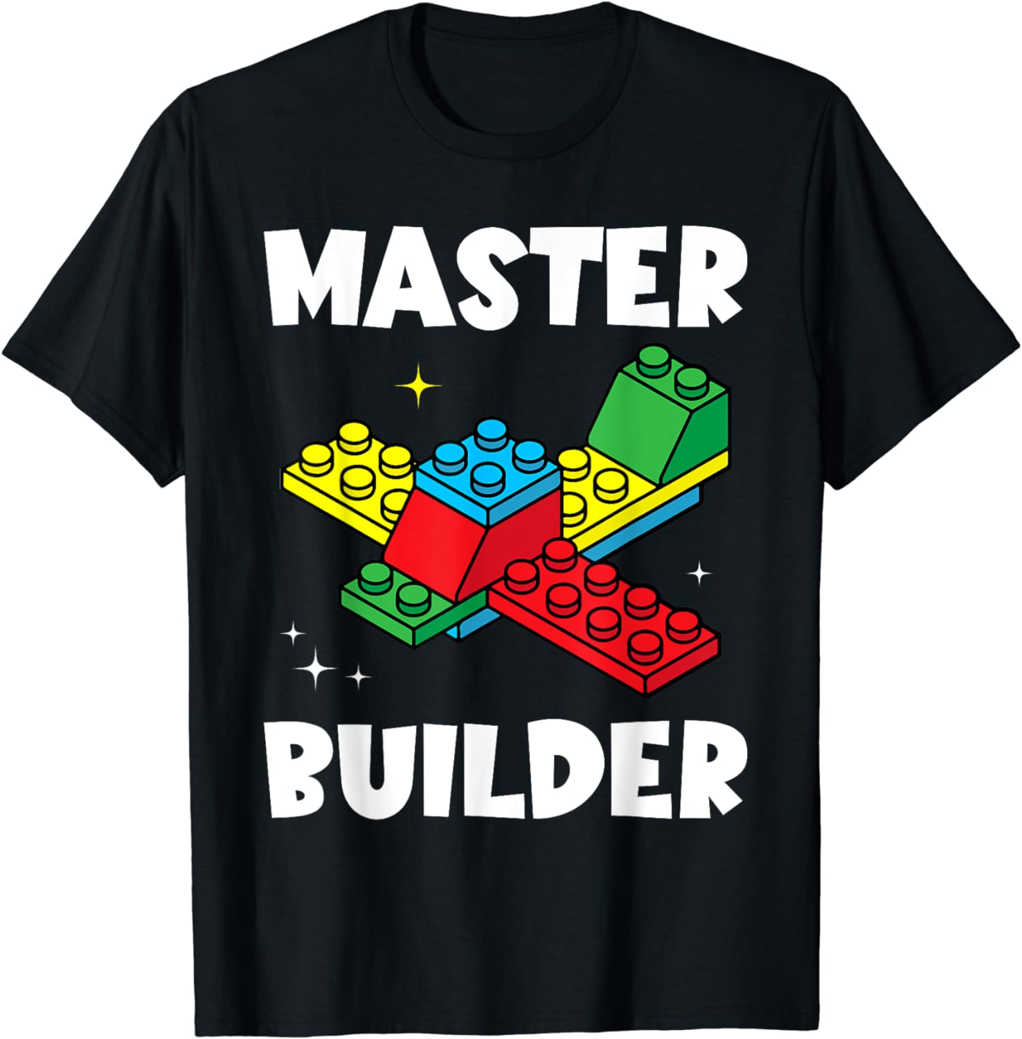 

Master Builder Kids Building Blocks Brick Toy Master Builder T-Shirt Streetwear Graphic T Shirts Men Clothing Camisetas 4XL