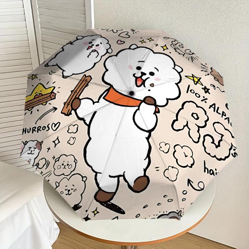

1PC BT21, K-pop Automatic Folding Umbrella | Vibrant Motif & Compact Design for Everyoneyy250930009