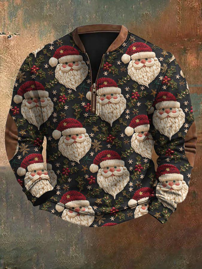 Men's Autumn 2025 Cartoon Santa Claus Hoodie