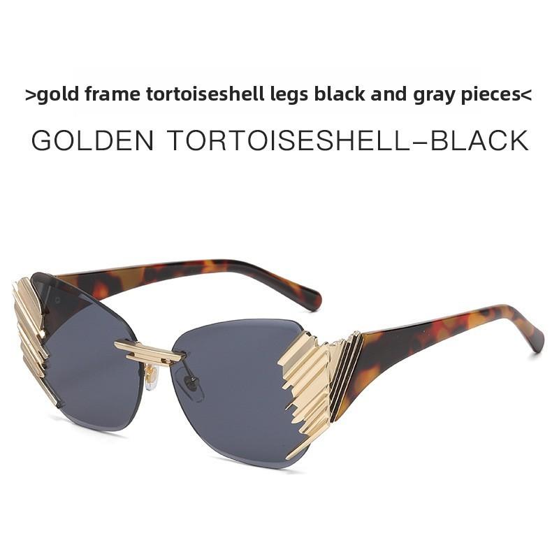 Modern Unisex Frameless Sunglasses With Uv400 Protection For Street Style And Fashion Trend