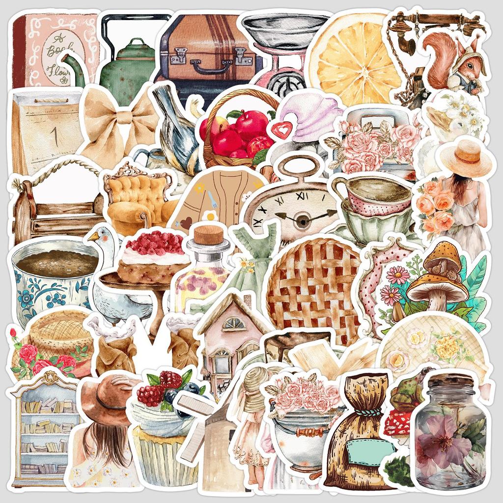 50 Aesthetic Graffiti Stickers for Phone and Computer - Waterproof Decorative Decals, INS Style