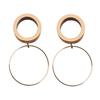 Pulley Steel Ring Ear Expander Fashion Simple Stainless Steel Ear Piercing Jewelry