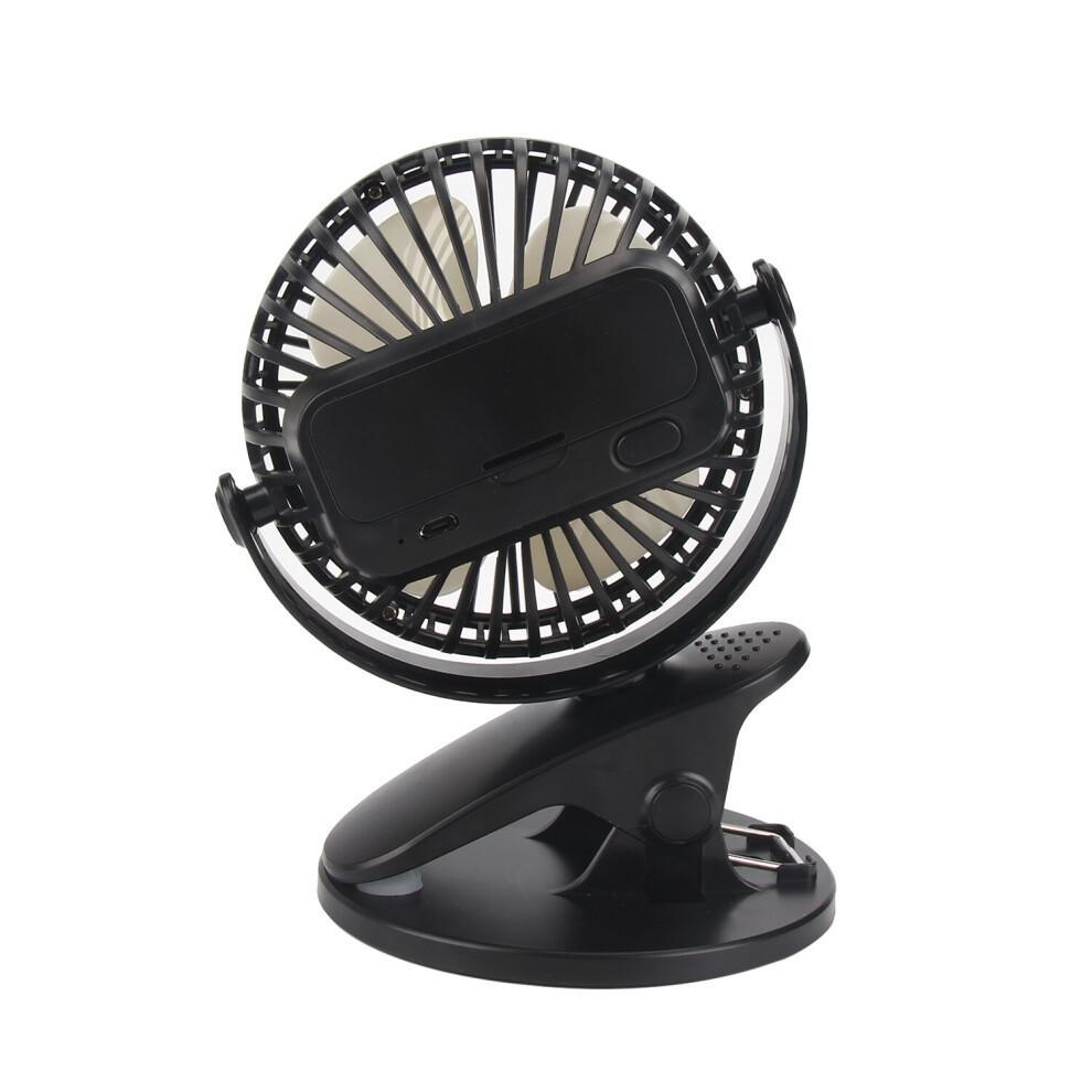Clip On Stroller Fan USB Mini Personal Desk Fan Rotation Cooling Fan