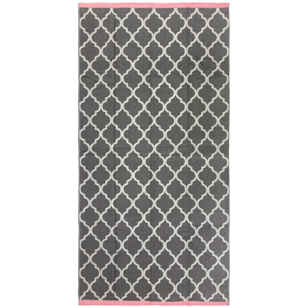 Hayashi Bath Set of 60 X 120 Calm Moroccan Towels, 2, Approx. Cm, Element, Gray, BM451129-2P