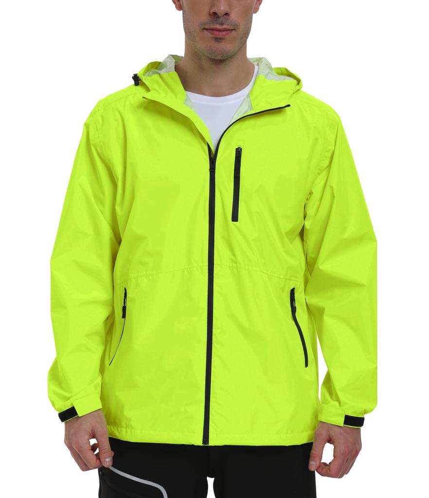 MoFiz Lightweight Raincoat for Outdoor Commuting To or Commuting Men's Raincoat, Waterproof, Water-Repellent, Breathable, Windproof, Workwear,