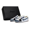 Air Jordan 1 811 Manufacturing, Blue Glaze Flowing Cloud, Special Shoe Box Lightweight Low Top 553558-153(Team80-S-BOX)