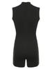 Women's Sporty Fashion Sleeveless High Neck Bodysuit