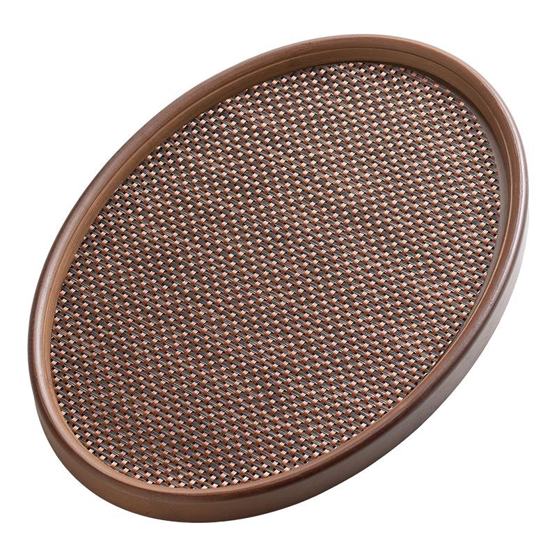 Лиланг Коричневый Овальный Бамбуковый Поднос для Сервировки