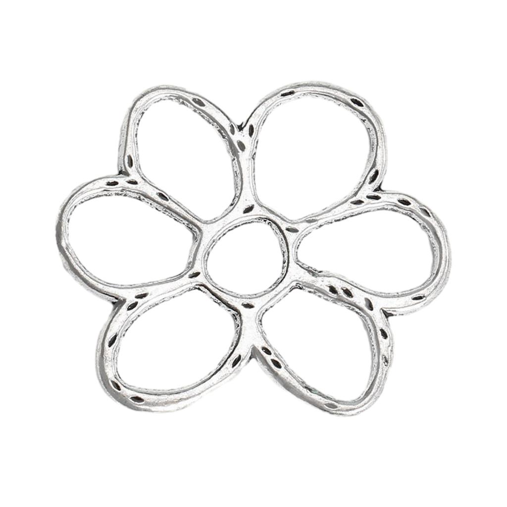 Fashion Hollow Flower Pendant Jewelry Making Irregular Flower Bead Earring Dangle Pendant 3D Flower Charm Party Favor