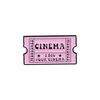Drip Oil Metal CINEMA Letter Brooch, Enamel Badge, Decorative Lapel Pin for Clothes Backpack Accessories Decoration