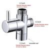 Quick Install Water Flows Splitters Valves Corrosion Resistant Designs Diverter Valves Universal for Standard Faucets