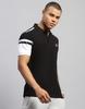 Rockit from House of Monte Carlo Mens Solid Black Polo Neck Half Sleeve T-Shirt
