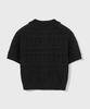 KIIMUIR (Women) Scallop Collar Short Sleeve Cardigan_Black