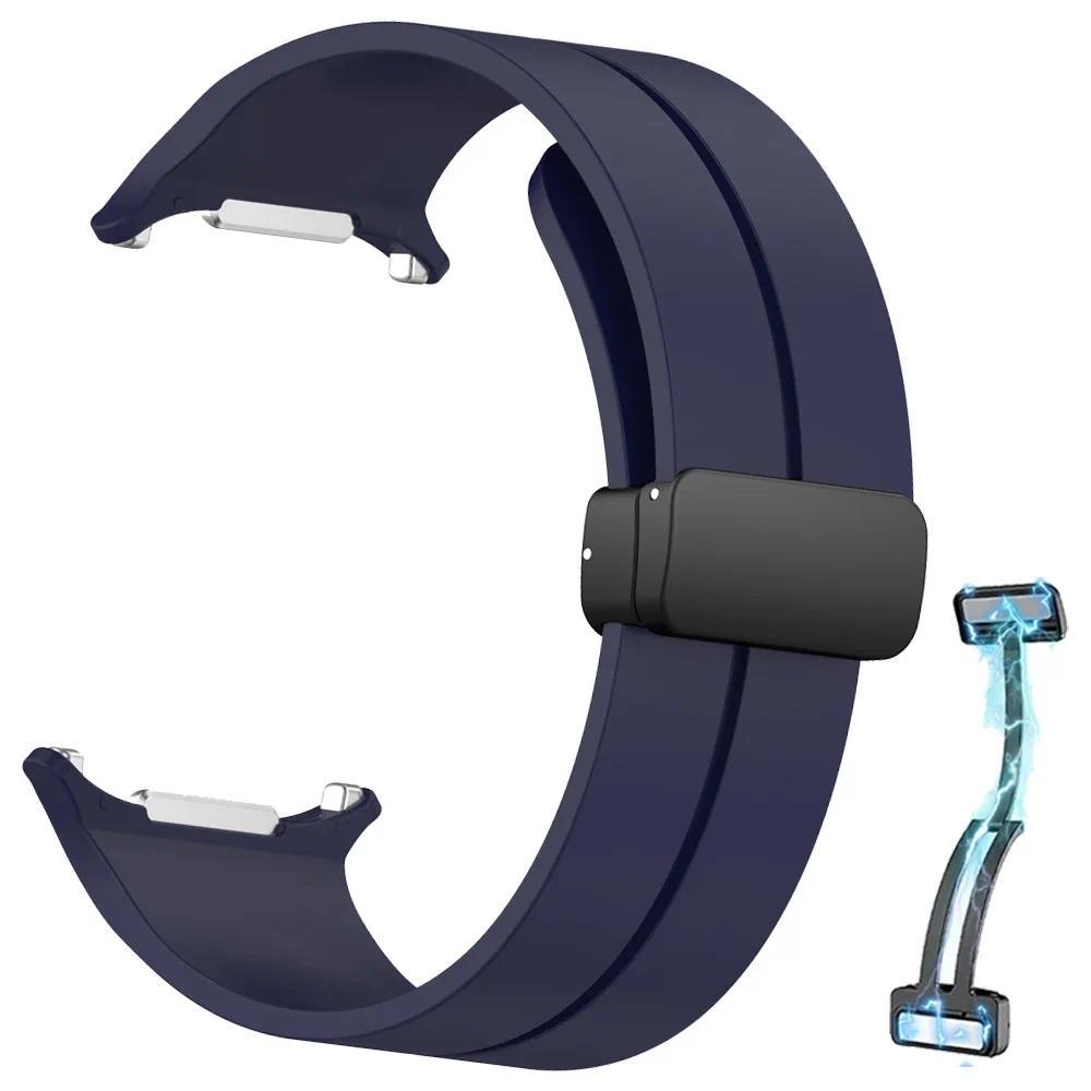 Silikonový sportovní řemínek pro Samsung Galaxy Watch Ultra 2025 Náramek pro Galaxy Watch 7 Ultra 47mm Řemínky s magnetickou přezkou