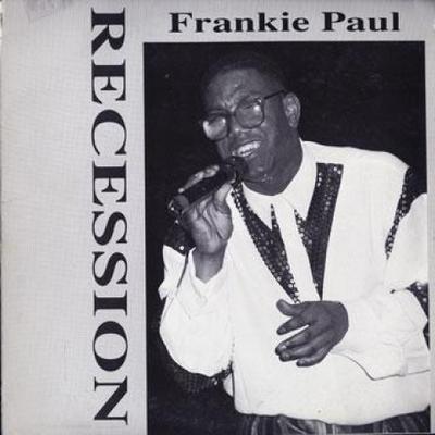 LP Record FRANKIE PAUL - Recession OBS006 Observer Jamaica Reggae, Ska & Dub