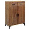 Vidaxl Szafka Na Buty, 75X40X110 Cm, Lite Drewno Sosnowe