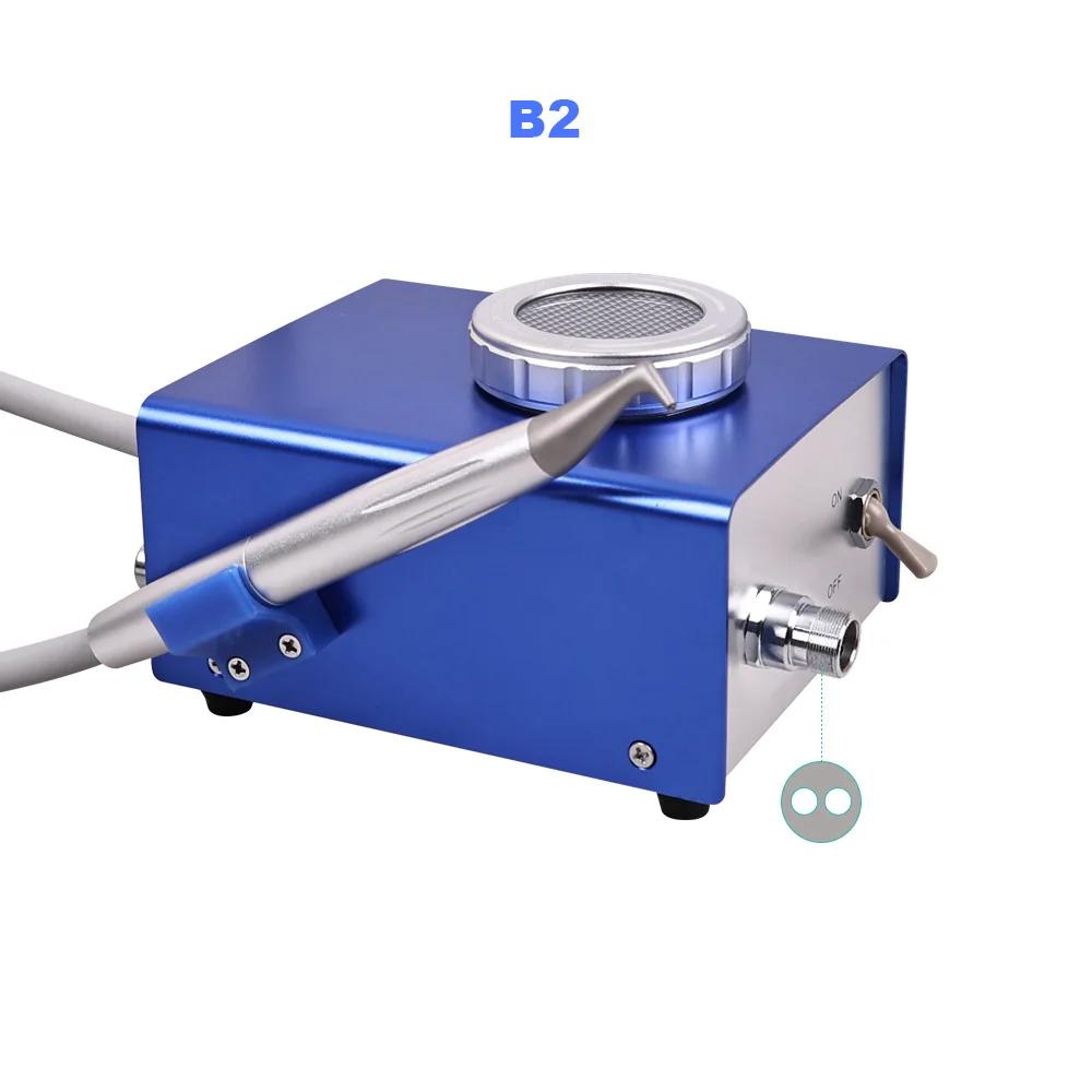 

Dental Teeth Sandblasting Machine B2/M4 Air Polisher Flow Air Driven Device Teeth Cleaning Whitening Polishing Dental Equipment 2 holes синий