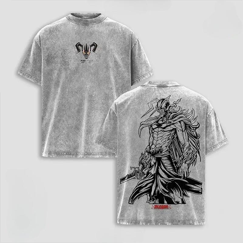 

Kurosaki Ichigo BLEACH Футболка Аніме Прана Прана Oversize Футболка Чоловіки Жінки Одяг Літня Коротка Рукав Чиста Бавовна Футболки Топи S