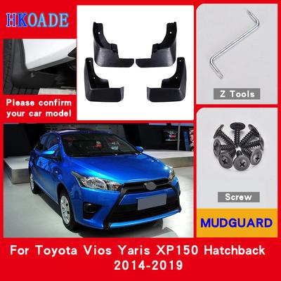 Car Mud Flaps For Toyota Vios Yaris XP150 Hatchback 2014- Mudguards Splash Guards Fender Mudflaps Car Fender