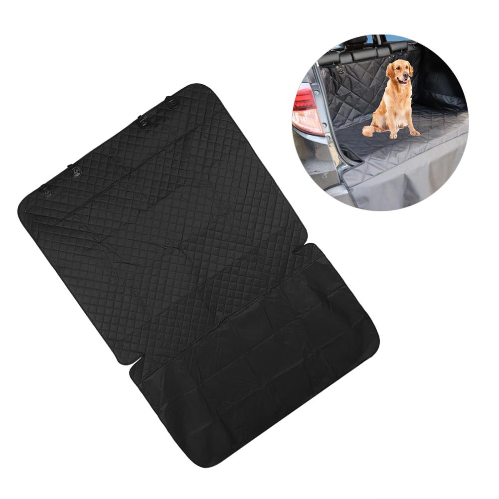 Black 600D Oxford Cloth Waterproof Dirt Proof Car Pet Pad Trunk Dog Cover Mat Cushion(Black 133x204CM)
