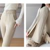 Split Flared Pants Autumn Winter New Narrow Casual Pants Slim Fit Stretch Bell Bottom Pants Nine-point Pants Floor-length Suit Pants