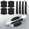 3D Carbon Fiber Car Door Handle Protector Anti Scratch Sticker Auto Accessories