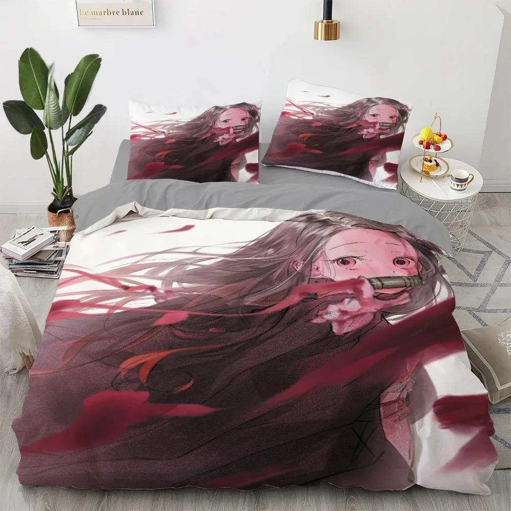 Comforter Anime Kawaii Japan Anime Loli Comfortable Duvet Bedding Set Children Bedroom Decoration Home Textile